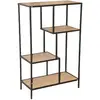 Image de Bibliothèque étagère design industriel Colorado - L. 69 x H. 113 cm - Noir
