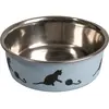 Image de FLAMINGO-Mangeoire chat inox bleu Bella 10 cm   Flamingo