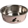 Image de FLAMINGO-Mangeoire chat inox rose Bella 10 cm   Flamingo