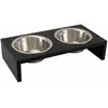 Image de Flamingo Bol d'alimentation double - Anthracite