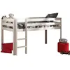 Image de Vipack PINO Lit surélevé 90x200 cm - Blanc
