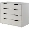 Image de Vipack Commode Pino 4 tiroirs - Blanc