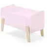 Image de Coffre à jouets 80x39x48 cm en pin rose - KIDLY