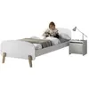 Image de Vipack Chambre enfant lit 1 place + chevet - Marron