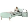 Image de MES Lit avec barrière - Vert menthe