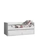 Image de Vipack ROBIN Lit capitaine Blanc laqué 90x200 cm