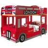 Image de MES Lits superposés bus London - 90x200 cm - Rouge