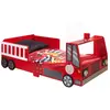 Image de MES Lit camion de pompier 70x140 cm Rouge