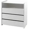 Image de Vipack Commode enfant 3 tiroirs - Blanc