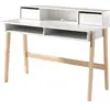 Image de Vipack bureau bois blanc - 2 tiroirs