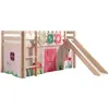 Image de Pack - Lit Enfant Toboggan, Tente & 3 Pochettes Pino Spring Naturel