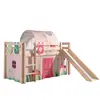 Image de Vipack Pino Lit Compact avec Toboggan - Nature