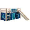 Image de Pack - Lit Enfant Toboggan, Tente & 3 Pochettes Pino Astronaute II Naturel