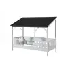 Image de MES Lit cabane enfant 90x200 cm - Noir