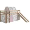 Image de Pack - Lit Enfant Toboggan, Tente & Tunnel Pino Birdy Naturel