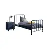 Image de Vipack Lit BRONXX métal 90x200 cm Bleu