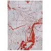 Image de Tapis salon et chambre tissé plat ORANGE CITY 200 x 280 cm