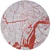 Image de Tapis salon et chambre tissé plat ORANGE CITY 240 x 240 cm