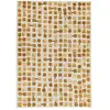 Image de Novatrend Cobblestone Peach Party 9346 - 280x390 cm - Jaune