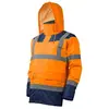 Image de KETA Parka matelassée haute visibilité Classe 3 orange/bleu marine