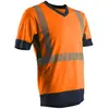 Image de T shirt KOMO orange haute visibilité col V manches courtes taille XL COVERGUARD 7KOMOXL