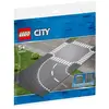 Image de Lego City virage et carrefour - Gris foncé