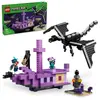 Image de Lego Minecraft dragon et navire de l'Ender