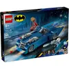 Image de Lego Batman avec la Batmobile contre Harley Quinn