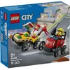 Image de Lego Pack de course : pizza vs camion de pompiers