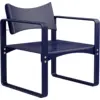 Image de Fauteuil en bouleau laqué bleu 65,5x60x74cm 270F - Verpan