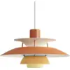 Image de Suspension en aluminium orange PH5 Mini - Louis Poulsen