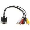 Image de Microconnect Câble VGA S-Video 0.3 m Noir