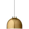 Image de Suspension ronde L verre et or Luceo - Aytm