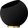 Image de Pot de fleur noir M Globe - AYTM
