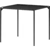 Image de Table à manger carrée en acier noir 80 x 80 cm Novo - Aytm