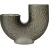 Image de Vase en verre noir 26 cm Arura - AYTM