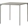 Image de Table à manger carrée en acier taupe 80 x 80 cm Novo - AYTM