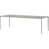 Image de Table à manger en acier taupe 240 x 90 cm Novo - AYTM
