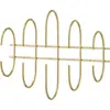 Image de Porte-manteaux mural doré 51 cm en acier Moveo - AYTM