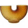 Image de Vase en verre ambre 19 cm Arura - AYTM