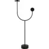 Image de Lampadaire en acier et base en marbre noir 127 cm Grasil - AYTM