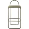 Image de Chaise de bar en bouclé taupe 37 x 39 x 82 cm Angui - AYTM