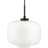 Image de Suspension en verre opale et métal noir 25 cm Arp - Dyberg Larsen