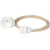 Image de Câble électrique blanc et sable pour suspension 2 m - Ferm Living
