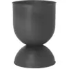 Image de Pot de fleur réversible en fer noir M Hourglass - Ferm Living