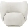 Image de Fauteuil lounge blanc brossé Rico - Ferm Living