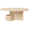 Image de Table basse ovale en frêne naturel Insert - Ferm Living