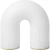 Image de Lampe de table en verre blanc 21,4 x 21,6 cm Vuelta - Ferm Living