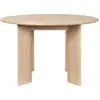 Image de Table ronde en chêne huilé blanchi 117 cm Bevel - Ferm Living