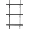Image de Étagère frêne anthracite et laiton noir T/N Sector - Ferm Living